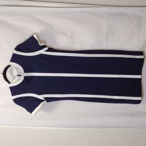 Amy Motto Blue and white Dress sz 8